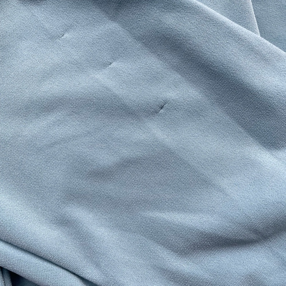 Charters Club women’s Turquoise top size P medium Long sleeve deep V- neck - Picture 6 of 6